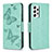 Leather Case Stands Butterfly Flip Cover Holder B01F for Samsung Galaxy A53 5G Green