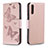 Leather Case Stands Butterfly Flip Cover Holder B01F for Samsung Galaxy A70