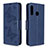 Leather Case Stands Butterfly Flip Cover Holder B01F for Samsung Galaxy A70E Blue