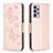 Leather Case Stands Butterfly Flip Cover Holder B01F for Samsung Galaxy A73 5G