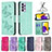 Leather Case Stands Butterfly Flip Cover Holder B01F for Samsung Galaxy A73 5G