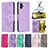 Leather Case Stands Butterfly Flip Cover Holder B01F for Samsung Galaxy F04