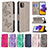 Leather Case Stands Butterfly Flip Cover Holder B01F for Samsung Galaxy F42 5G