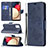 Leather Case Stands Butterfly Flip Cover Holder B01F for Samsung Galaxy M02s