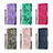 Leather Case Stands Butterfly Flip Cover Holder B01F for Samsung Galaxy M20