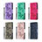 Leather Case Stands Butterfly Flip Cover Holder B01F for Samsung Galaxy M30