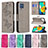 Leather Case Stands Butterfly Flip Cover Holder B01F for Samsung Galaxy M32 4G