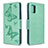 Leather Case Stands Butterfly Flip Cover Holder B01F for Samsung Galaxy M40S