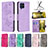 Leather Case Stands Butterfly Flip Cover Holder B01F for Samsung Galaxy M53 5G