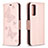 Leather Case Stands Butterfly Flip Cover Holder B01F for Samsung Galaxy S20 FE 4G