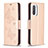 Leather Case Stands Butterfly Flip Cover Holder B01F for Xiaomi Mi 11i 5G Rose Gold