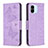 Leather Case Stands Butterfly Flip Cover Holder B01F for Xiaomi Poco C50 Clove Purple