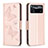Leather Case Stands Butterfly Flip Cover Holder B01F for Xiaomi Poco X4 Pro 5G
