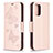 Leather Case Stands Butterfly Flip Cover Holder B01F for Xiaomi Redmi Note 10 4G