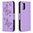 Leather Case Stands Butterfly Flip Cover Holder B01F for Xiaomi Redmi Note 10 4G