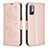 Leather Case Stands Butterfly Flip Cover Holder B01F for Xiaomi Redmi Note 10 5G