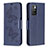 Leather Case Stands Butterfly Flip Cover Holder B01F for Xiaomi Redmi Note 11 4G (2021)