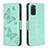 Leather Case Stands Butterfly Flip Cover Holder B01F for Xiaomi Redmi Note 11 4G (2022)