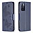 Leather Case Stands Butterfly Flip Cover Holder B01F for Xiaomi Redmi Note 11 5G Blue