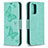 Leather Case Stands Butterfly Flip Cover Holder B01F for Xiaomi Redmi Note 11 SE India 4G