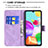 Leather Case Stands Butterfly Flip Cover Holder B02F for Samsung Galaxy A41