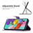 Leather Case Stands Butterfly Flip Cover Holder B02F for Samsung Galaxy A51 5G