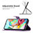 Leather Case Stands Butterfly Flip Cover Holder B02F for Samsung Galaxy A71 4G A715