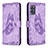 Leather Case Stands Butterfly Flip Cover Holder B02F for Samsung Galaxy S20 Plus Clove Purple