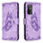 Leather Case Stands Butterfly Flip Cover Holder B02F for Xiaomi Mi 10T 5G Clove Purple