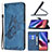 Leather Case Stands Butterfly Flip Cover Holder B02F for Xiaomi Mi 11i 5G