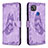 Leather Case Stands Butterfly Flip Cover Holder B02F for Xiaomi POCO C31 Clove Purple