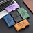 Leather Case Stands Butterfly Flip Cover Holder B02F for Xiaomi Poco M5S