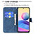 Leather Case Stands Butterfly Flip Cover Holder B02F for Xiaomi Redmi Note 10 5G