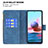 Leather Case Stands Butterfly Flip Cover Holder B02F for Xiaomi Redmi Note 10S 4G