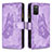 Leather Case Stands Butterfly Flip Cover Holder B03F for Samsung Galaxy A02s