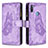 Leather Case Stands Butterfly Flip Cover Holder B03F for Samsung Galaxy A11