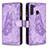 Leather Case Stands Butterfly Flip Cover Holder B03F for Samsung Galaxy A21