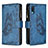 Leather Case Stands Butterfly Flip Cover Holder B03F for Samsung Galaxy M02