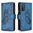 Leather Case Stands Butterfly Flip Cover Holder B03F for Samsung Galaxy S20 FE 4G