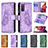 Leather Case Stands Butterfly Flip Cover Holder B03F for Samsung Galaxy S20 FE 4G