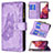 Leather Case Stands Butterfly Flip Cover Holder B03F for Samsung Galaxy S20 FE 4G