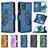 Leather Case Stands Butterfly Flip Cover Holder B03F for Samsung Galaxy S20 Plus 5G