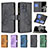 Leather Case Stands Butterfly Flip Cover Holder B03F for Samsung Galaxy S20 Ultra