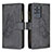 Leather Case Stands Butterfly Flip Cover Holder B03F for Samsung Galaxy S20 Ultra Black