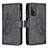 Leather Case Stands Butterfly Flip Cover Holder B03F for Xiaomi Mi 10T Pro 5G Black