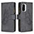 Leather Case Stands Butterfly Flip Cover Holder B03F for Xiaomi Mi 11i 5G Black