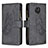 Leather Case Stands Butterfly Flip Cover Holder B03F for Xiaomi Poco M2 Pro Black