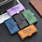 Leather Case Stands Butterfly Flip Cover Holder B03F for Xiaomi Redmi 9AT