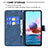 Leather Case Stands Butterfly Flip Cover Holder B03F for Xiaomi Redmi Note 10 4G