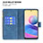 Leather Case Stands Butterfly Flip Cover Holder B03F for Xiaomi Redmi Note 10 5G